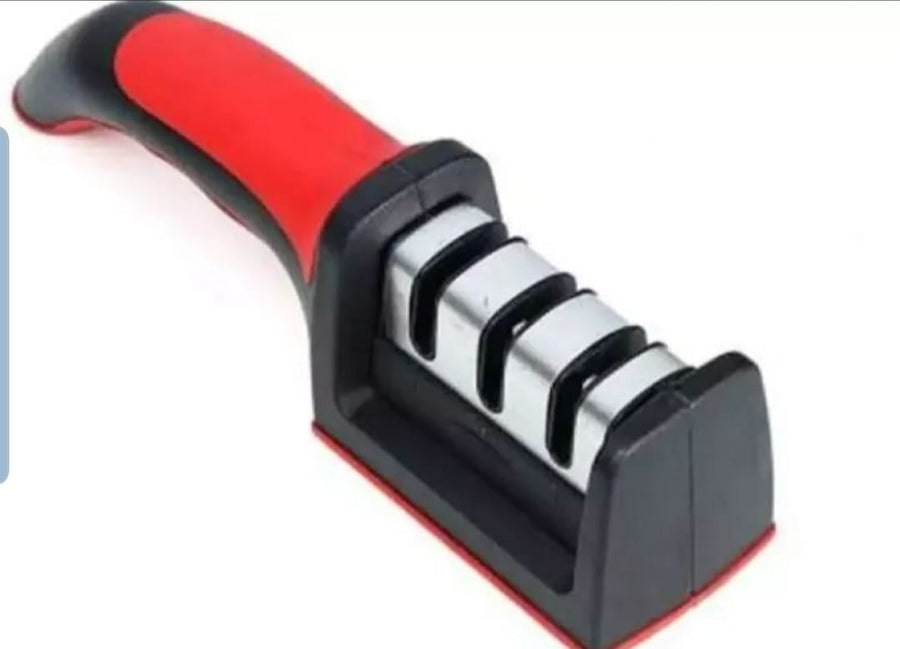 3 in 1 Manual Knife Sharpening Kitchen Accessories Manual Stainless Steel 3 Stage Kitchen Handheld Knife Sharpener